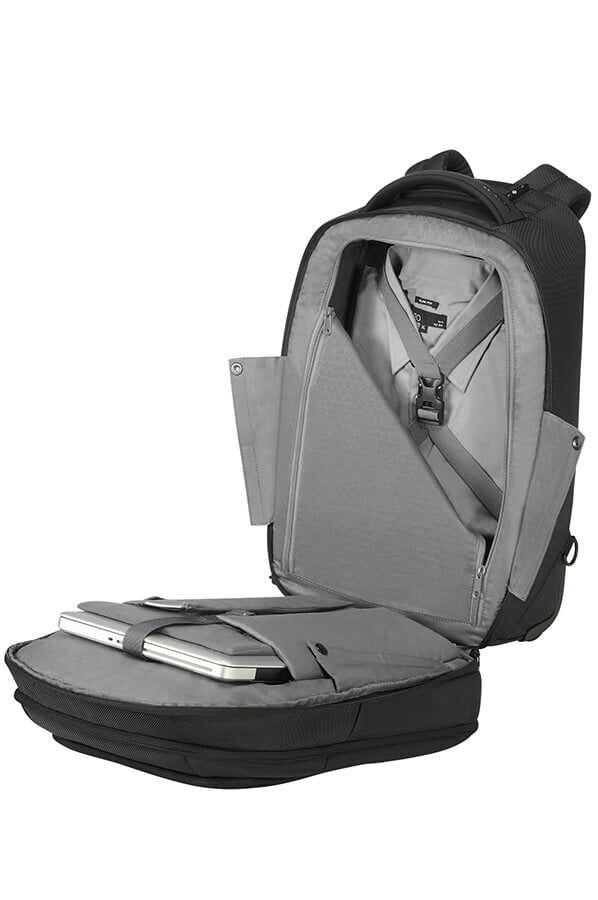 Рюкзак на колёсах Samsonite 41D*105 Cityscape Laptop Backpack/Wheels 17.3″ 41D-09105 09 Black - фото №4