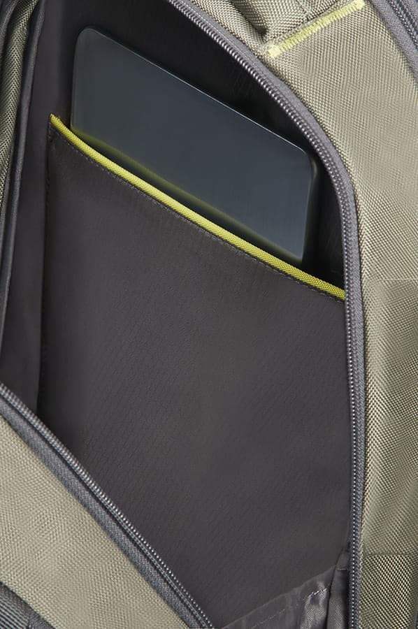 Рюкзак для ноутбука Samsonite 37N*003 4Mation Laptop Backpack L 16″ 37N-04003 04 Olive/Yellow - фото №3