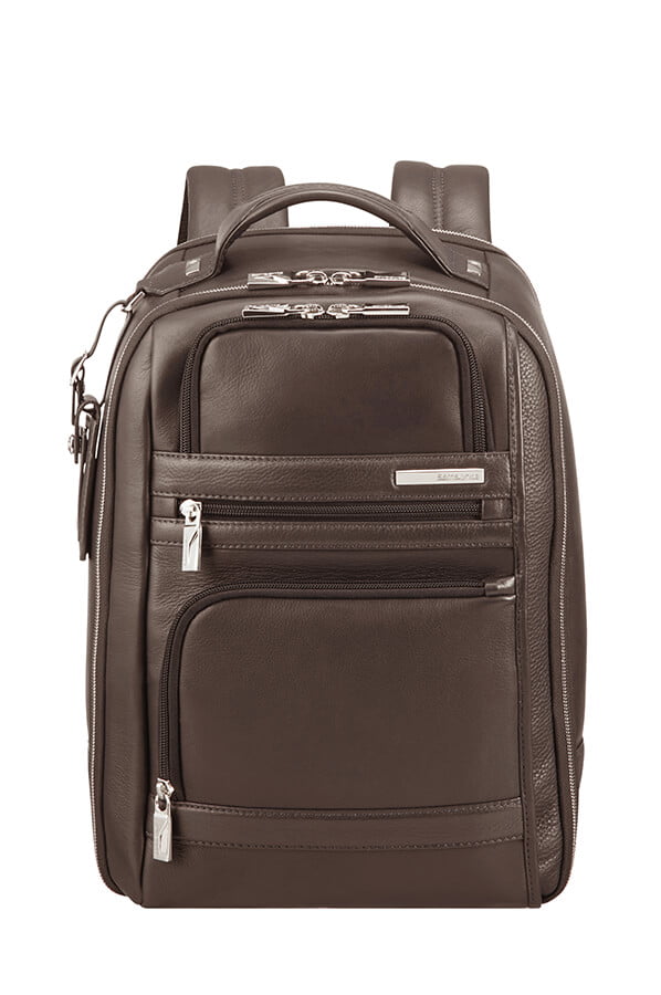 Кожаный рюкзак для ноутбука Samsonite CG2*003 Sunstone Laptop Backpack 14.1″ CG2-03003 03 Brown - фото №5