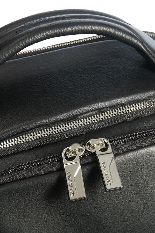 Кожаный рюкзак для ноутбука Samsonite CG2*002 Sunstone Laptop Backpack 15.6″ CG2-09002 09 Black - фото №4