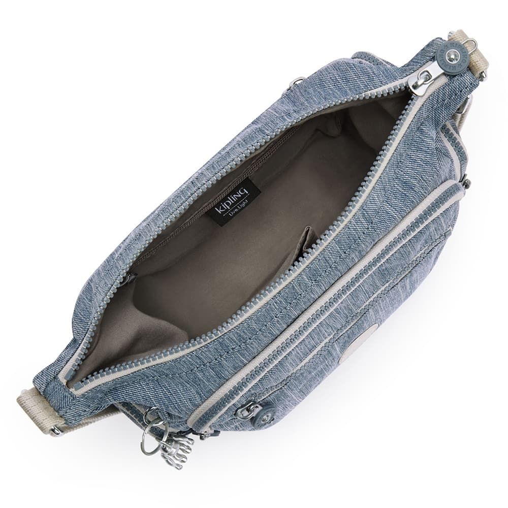 Женская сумка через плечо Kipling KI2899L18 Gabbie S Crossbody Bag Blue Jeans KI2899L18 L18 Blue Jeans - фото №2