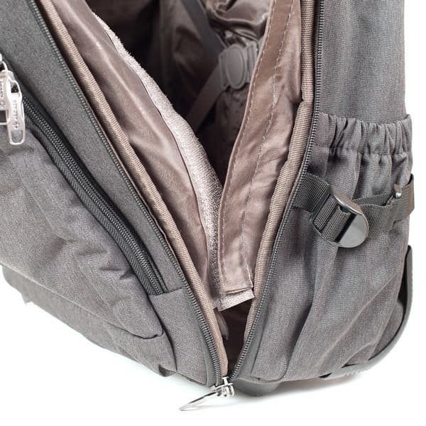 Рюкзак на колёсах 4 Roads OS1221 19″ Rolling Laptop Backpack 16″ (меланж) OS1221 (19") 1 Чёрный - фото №9