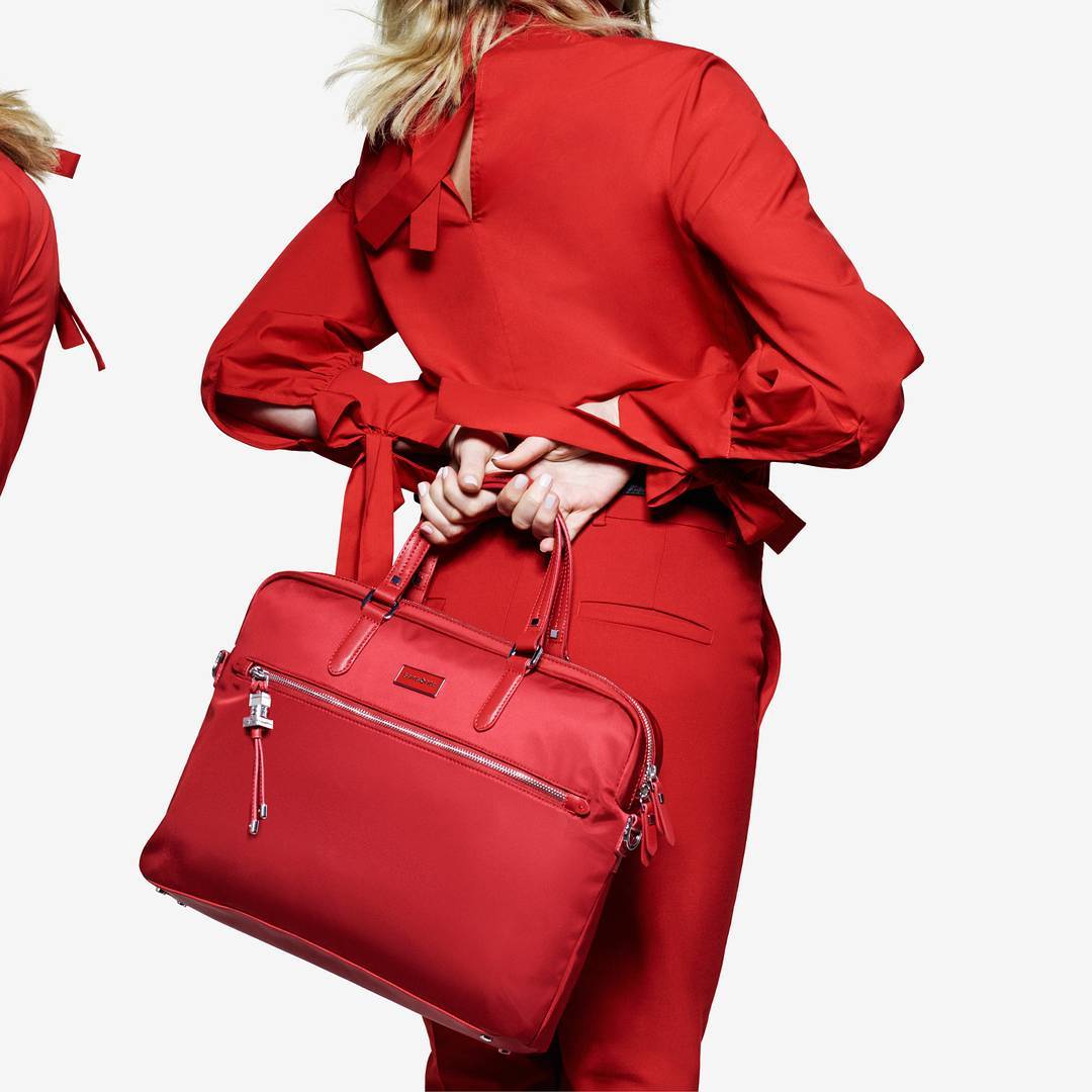 Женская сумка Samsonite 60N*004 Karissa Biz Ladies' Business Bag S 15.6″ 60N-40004 40 Formula Red - фото №7