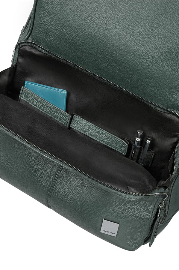 Кожаный рюкзак для ноутбука Samsonite CN5*003 Senzil Laptop Backpack 15.6″ CN5-04003 04 Green - фото №2