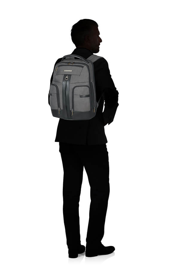 Рюкзак для ноутбука Samsonite CN2*001 Checkmate Laptop Backpack 15.6″ CN2-08001 08 Grey - фото №3