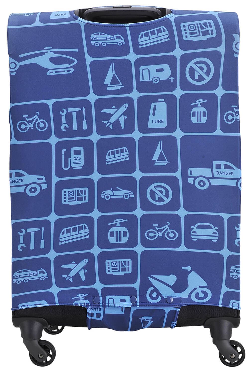 Чехол на большой чемодан Eberhart EBH398-L Blue Squares Suitcase Cover L/XL