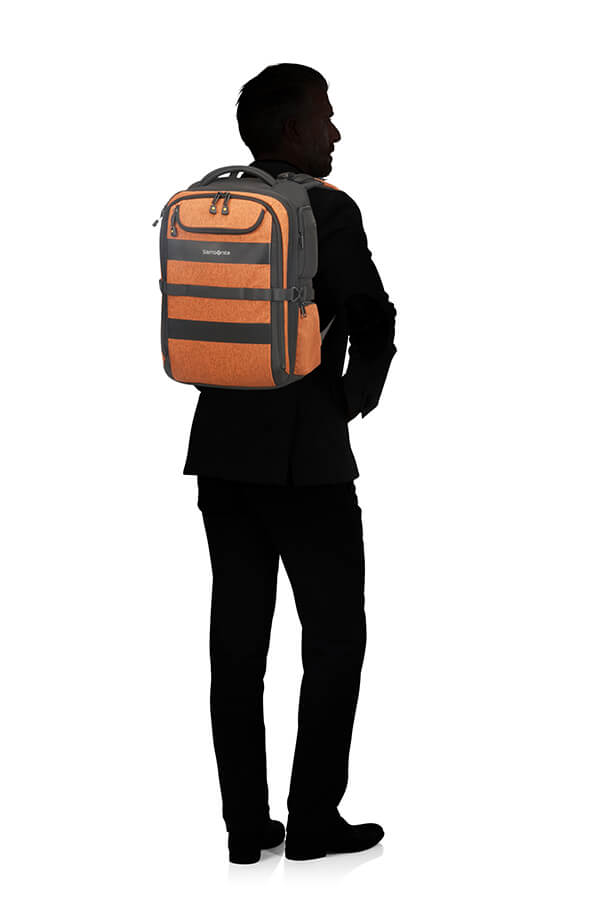 Рюкзак для ноутбука Samsonite CS5*002 Bleisure BP 15.6″ Exp Overnight CS5-26002 26 Deep Orange - фото №4