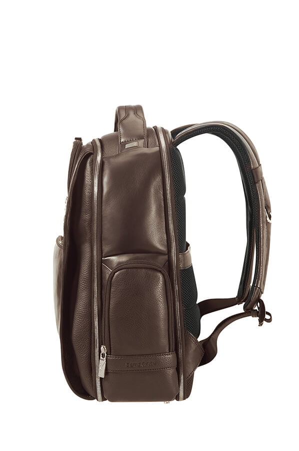 Кожаный рюкзак для ноутбука Samsonite CG2*002 Sunstone Laptop Backpack 15.6″ CG2-03002 03 Brown - фото №9