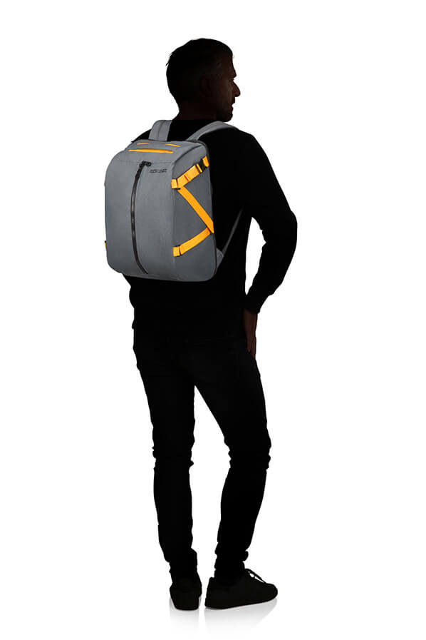 Женский рюкзак для ноутбука American Tourister 91G*002 Take2Cabin Backpack Lifestyle S 14.1″ 91G-68002 68 Grey/Yellow - фото №5