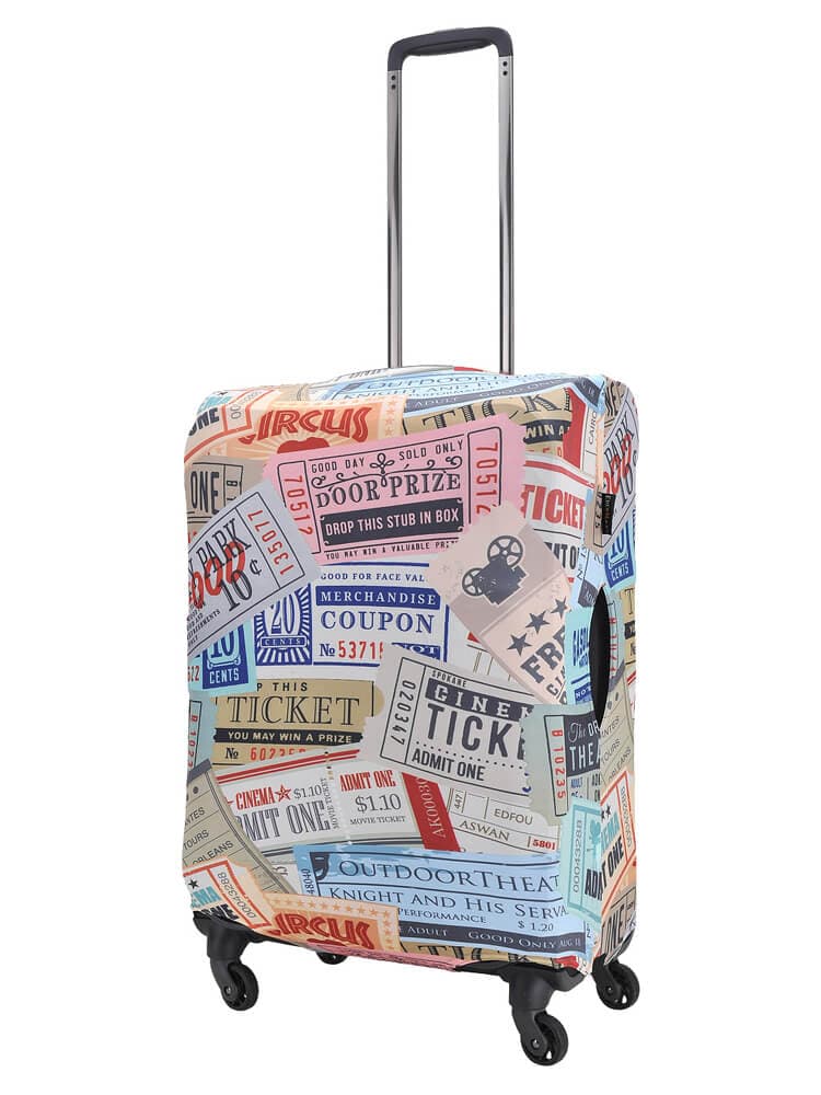 Чехол на средний чемодан Eberhart EBH452-M Tickets Suitcase Cover M 