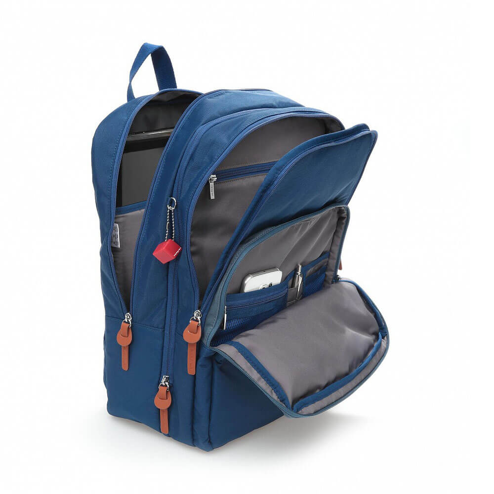 Рюкзак для ноутбука Hedgren HBUP01 Back-Up Backfit Backpack Large Exp. 15″ HBUP01/808 808 Navy Pony/Indian Teal - фото №2