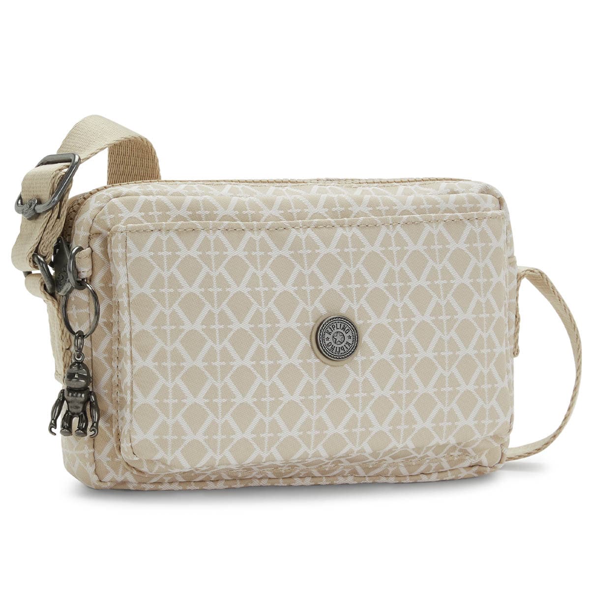 Сумка на плечо Kipling KI6770R63 Abanu Mini Crossbody Bag Signature Beige