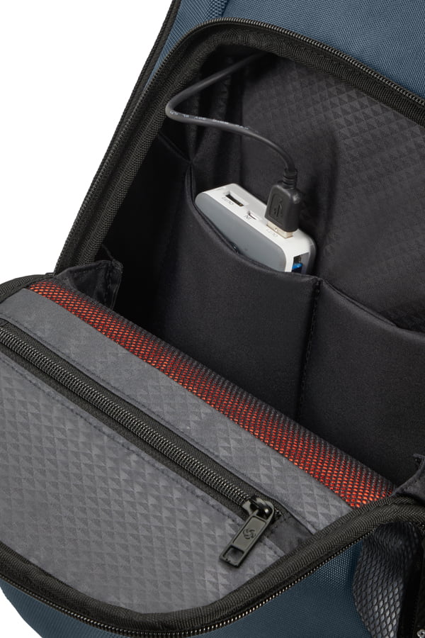 Рюкзак на колесах Samsonite KG1*004 Cityscape Evo Backpack/Wh 15.6″ USB KG1-01004 01 Blue - фото №2