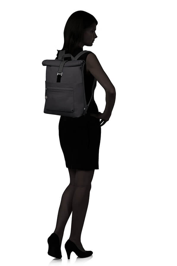 Женский рюкзак для ноутбука Samsonite 88D*050 Move 2.0 Rolltop Backpack 15.6″ 88D-09050 09 Black - фото №3
