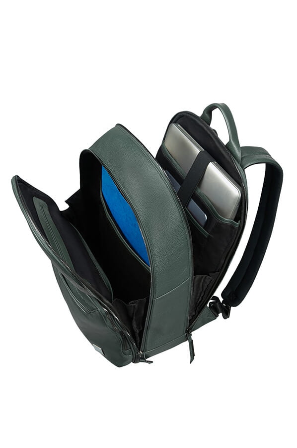 Кожаный рюкзак для ноутбука Samsonite CN5*003 Senzil Laptop Backpack 15.6″ CN5-04003 04 Green - фото №3