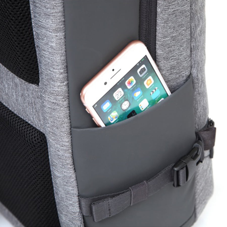 Рюкзак для ноутбука Samsonite DQ4*001 Red Caritani Laptop Backpack 15.6″ DQ4-58001 58 Grey Melange - фото №7