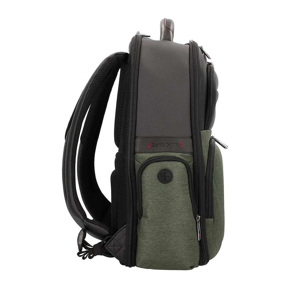 Рюкзак для ноутбука Samsonite CN7*009 Pro-DLX 5 Duo Backpack 3V 15.6" CN7-14009 14 Green Melange/Black - фото №7