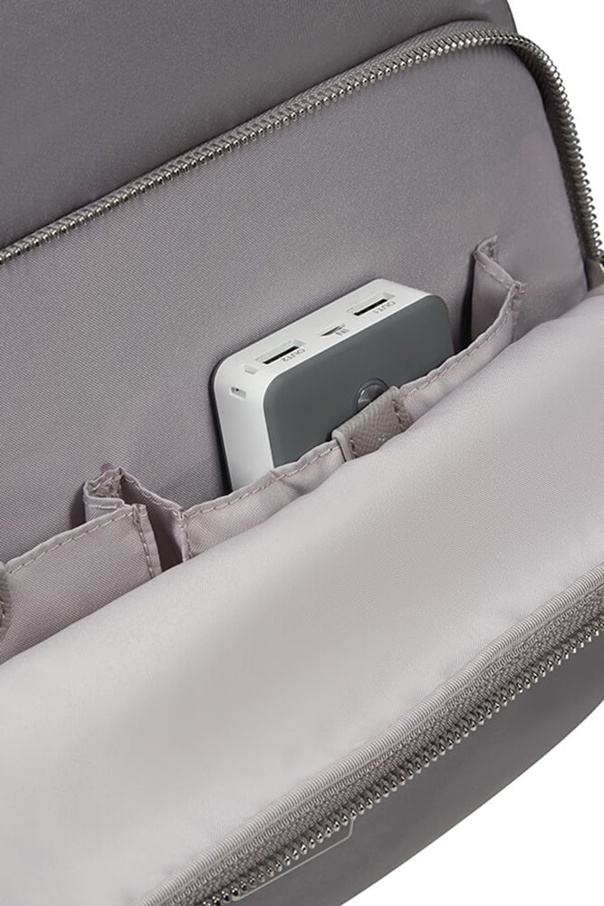 Женский рюкзак для ноутбука Samsonite KH0*005 Karissa Biz 2.0 Backpack 15.6″ USB KH0-08005 08 Lilac Grey - фото №2