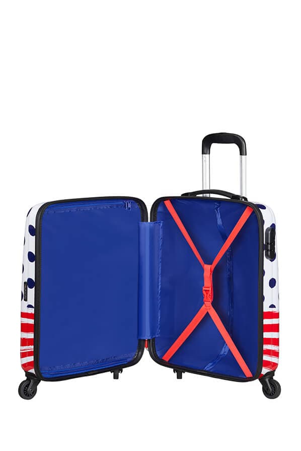 Чемодан American Tourister 19C*019 Disney Legends Blue Dots Spinner 55 см