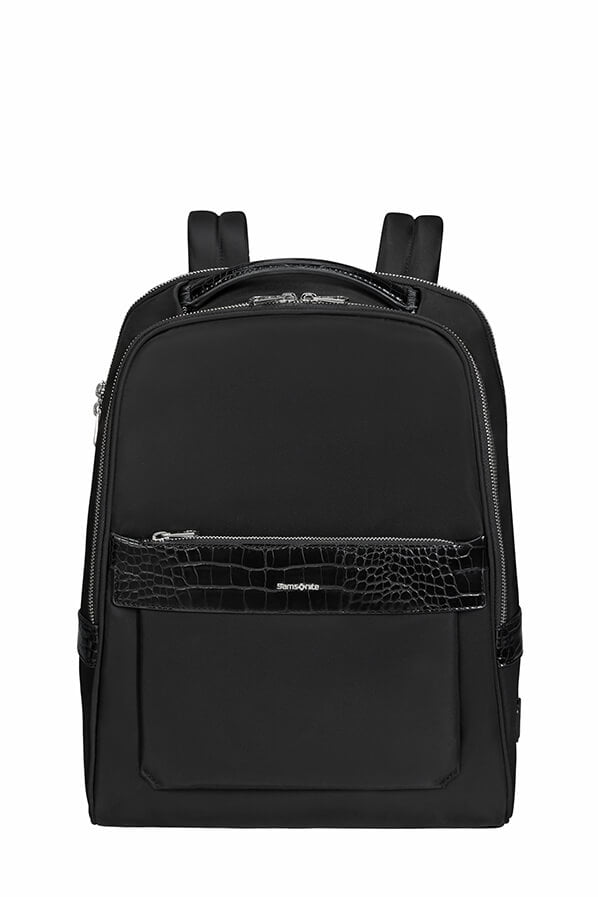 Женский рюкзак для ноутбука Samsonite KA8*104 Croco Zalia 2.0 Laptop Backpack 14.1″ USB KA8-39104 39 Black/Croco Print - фото №6