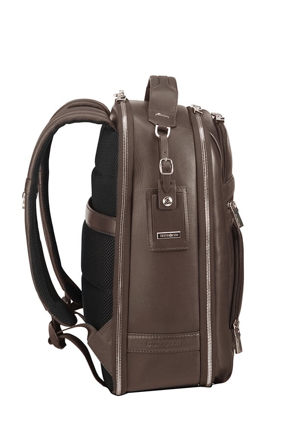 Кожаный рюкзак для ноутбука Samsonite CG2*003 Sunstone Laptop Backpack 14.1″ CG2-03003 03 Brown - фото №9