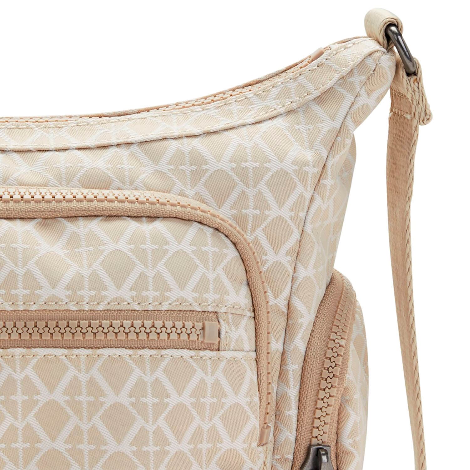 Женская сумка через плечо Kipling KI2536R63 Gabbie S Crossbody Bag Signature Beige