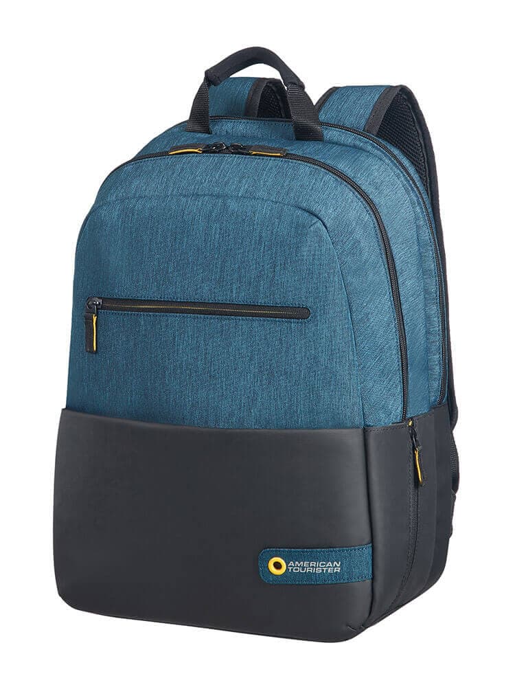 Рюкзак для ноутбука American Tourister 28G*002 City Drift Backpack 15.6″ 28G-19002 19 Black/Blue - фото №1