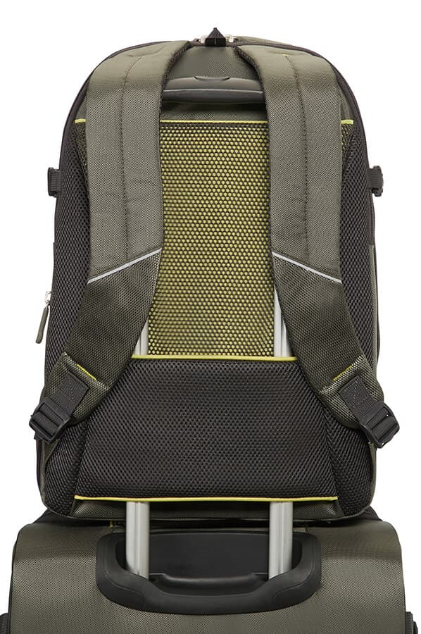 Рюкзак для ноутбука Samsonite 37N*002 4Mation Laptop Backpack M 16″ 37N-04002 04 Olive/Yellow - фото №3
