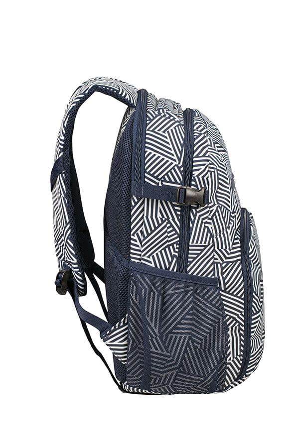 Рюкзак для ноутбука Samsonite 10N*002 Rewind Laptop Backpack M 15.6″ 10N-41002 41 Navy Blue Stripes - фото №8