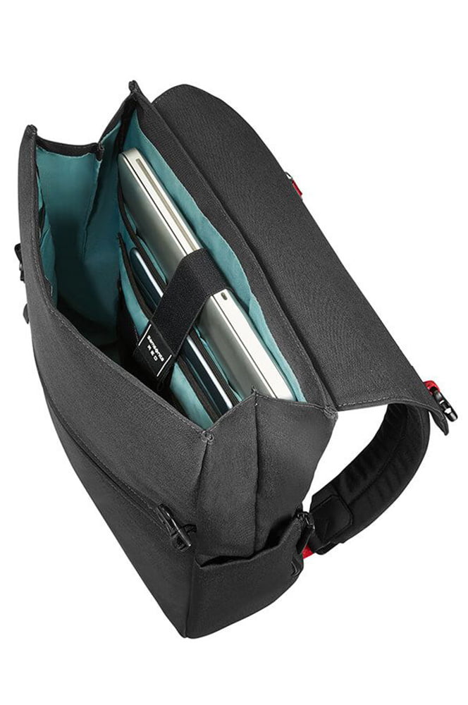 Рюкзак для ноутбука Samsonite 92N*001 Red Flep Laptop Backpack 14.1″ 92N-09001 09 Black - фото №2