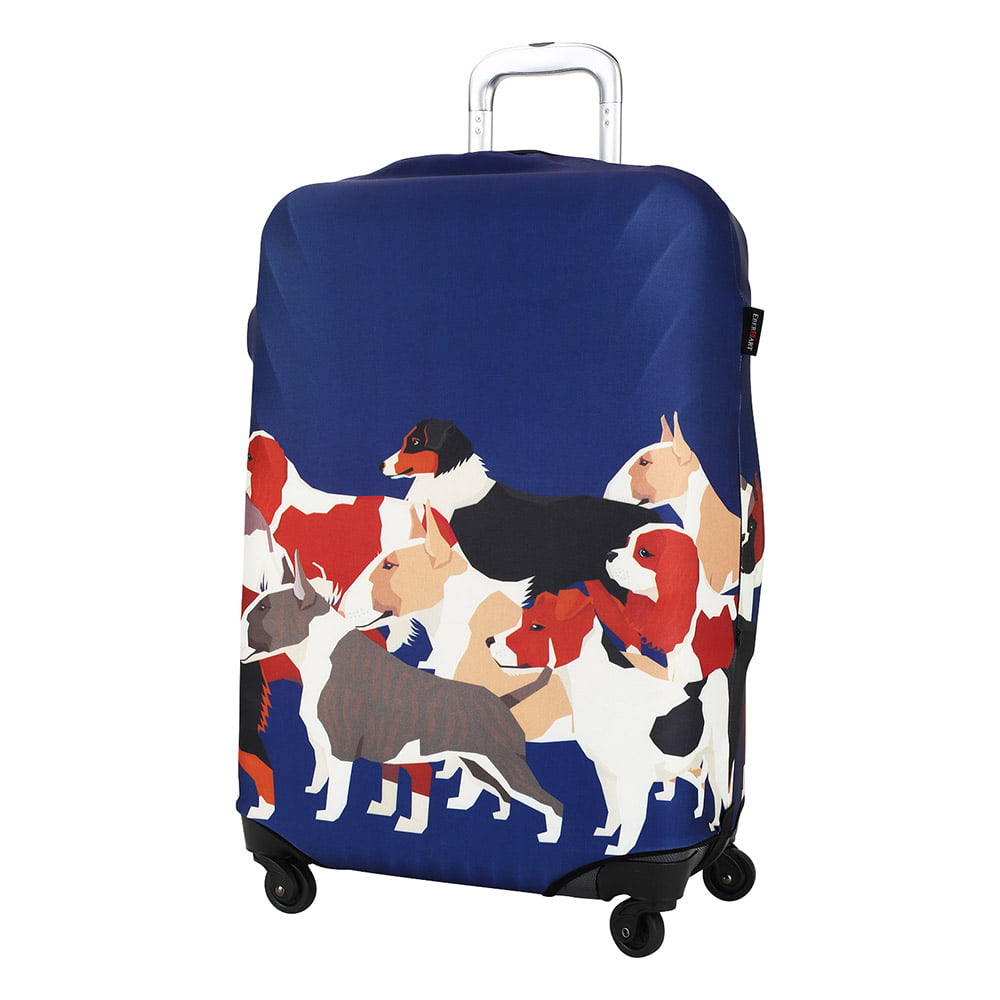 Чехол на большой чемодан Eberhart EBHZJL04-L Dog Huddle Suitcase Cover L (Dog Huddle)