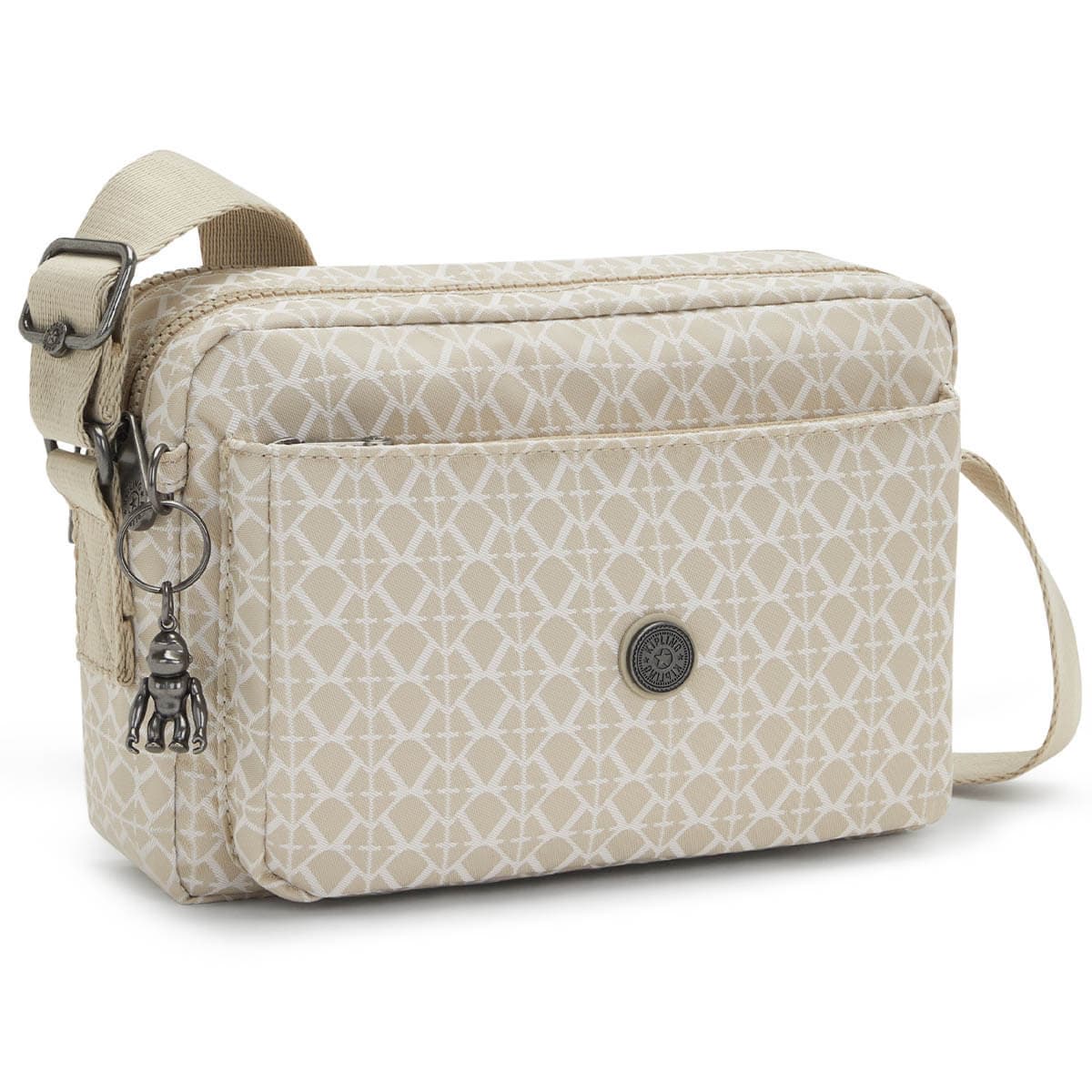 Женская сумка Kipling KI6847R63 Abanu M Versatile Medium Crossbody Signature Beige