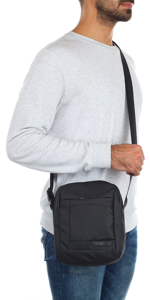 Мужская сумка через плечо Eberhart E13-09002 Insight Shoulder Bag 24 см E13-09002 Черный - фото №3