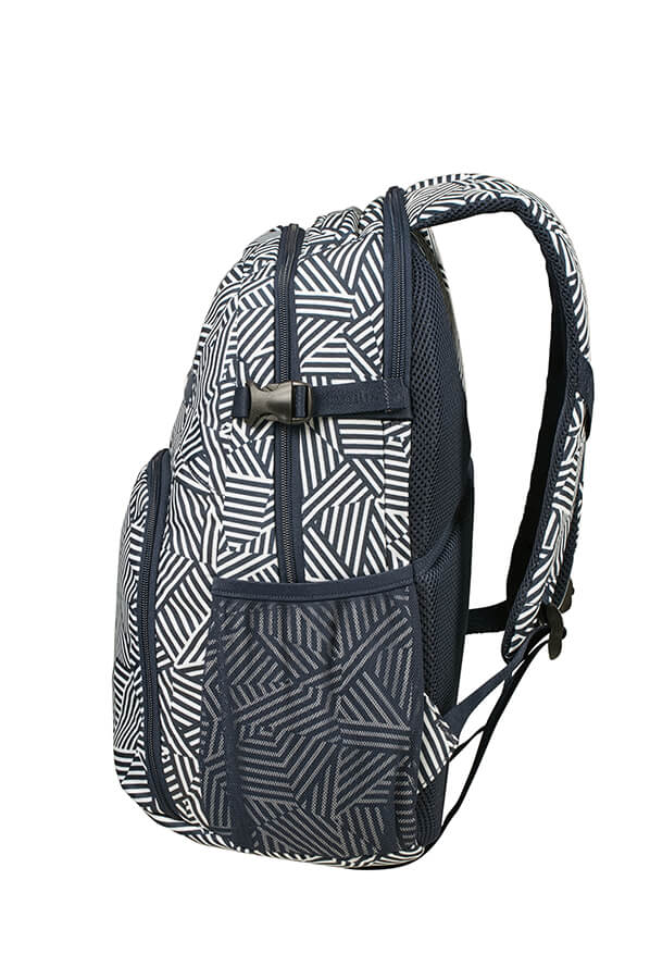 Рюкзак для ноутбука Samsonite 10N*002 Rewind Laptop Backpack M 15.6″ 10N-41002 41 Navy Blue Stripes - фото №7