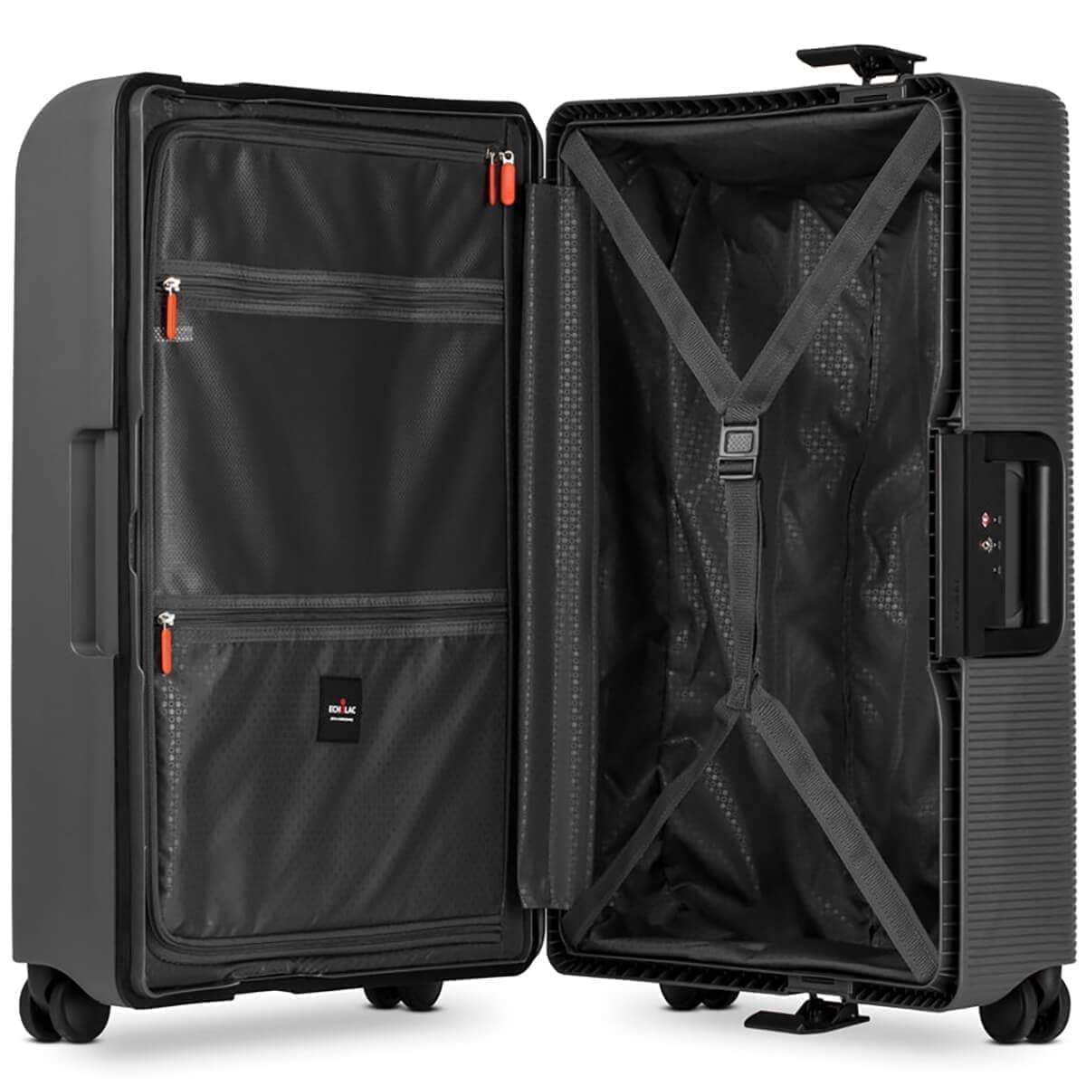 Чемодан на защелках с колесами Hinomoto Echolac PW004-24 Fusion Frame Suitcase M 66 см