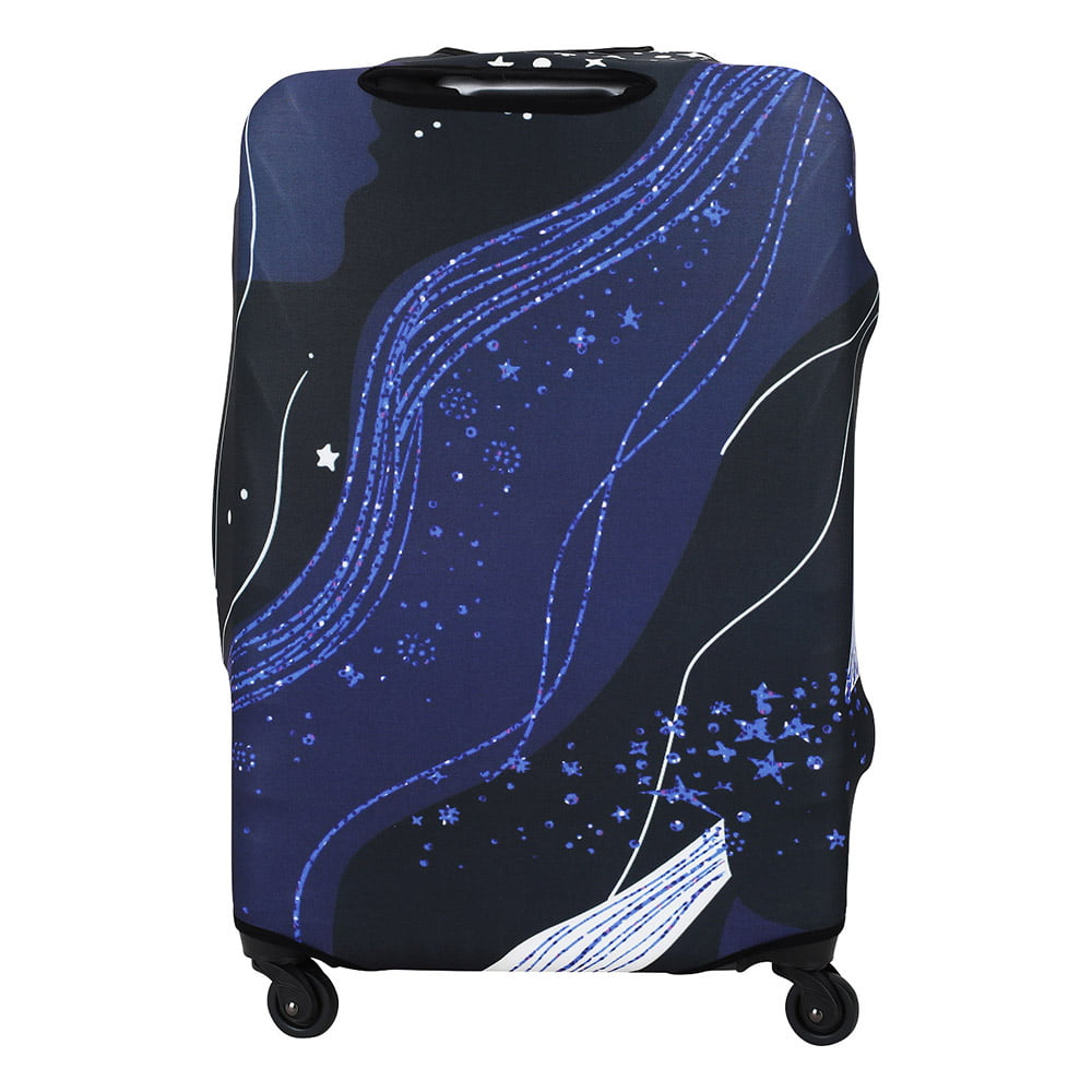Чехол на средний чемодан Eberhart EBHP03-M Diagonal Purple Waves Suitcase Cover M