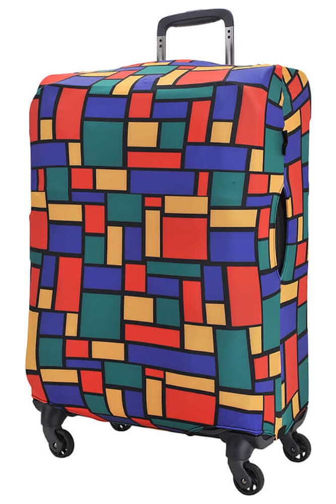 Чехол на маленький чемодан Eberhart EBH347-S Rectangles Suitcase Cover S