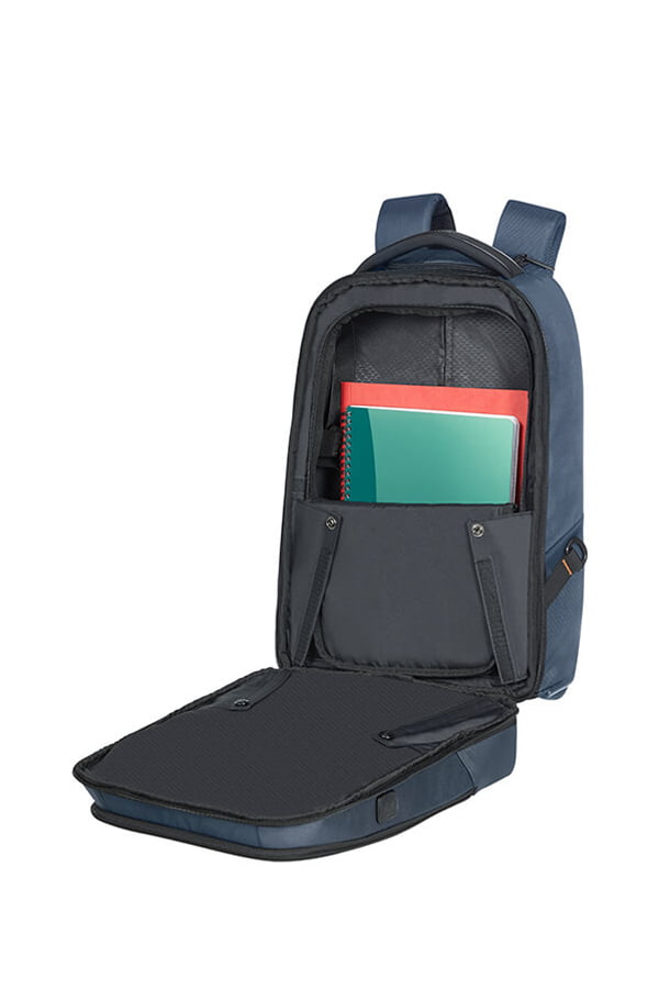 Рюкзак на колесах Samsonite KG1*004 Cityscape Evo Backpack/Wh 15.6″ USB KG1-01004 01 Blue - фото №5