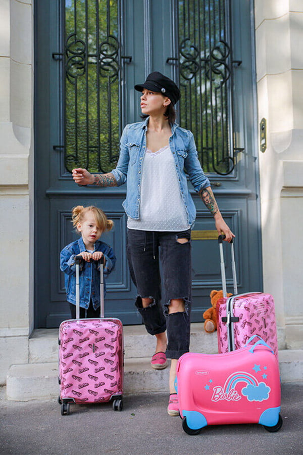 Детский чемодан Samsonite 90C-90001 Dream Rider Disney Suitcase Barbie Pink
