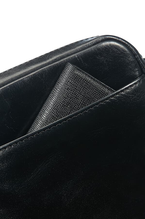 Кожаная сумка для планшета Samsonite 70D*002 West Harbor Crossover Bag 9.7″ 70D-09002 09 Black - фото №5