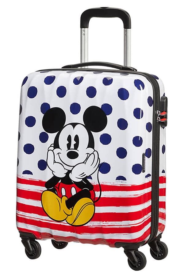 Чемодан American Tourister 19C*019 Disney Legends Blue Dots Spinner 55 см