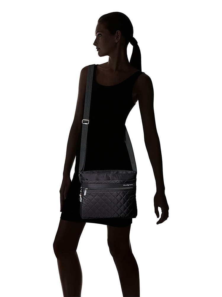 Женская сумка Hedgren HDIT21 Diamond Touch Viola Shoulder Bag 10.1″ HDIT21/003 003 Black - фото №3
