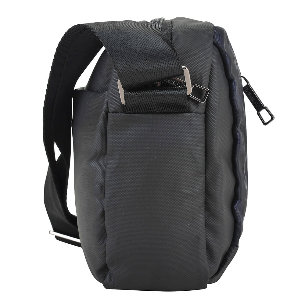 Мужская сумка через плечо Eberhart E13-01002 Insight Shoulder Bag 24 см E13-01002 Синий хаки/Черный - фото №5