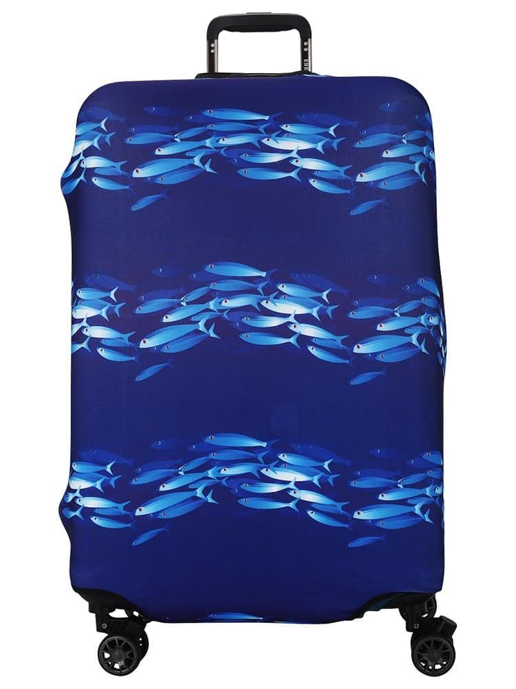 Чехол на средний чемодан Eberhart EBHP17-M Fish Suitcase Cover M