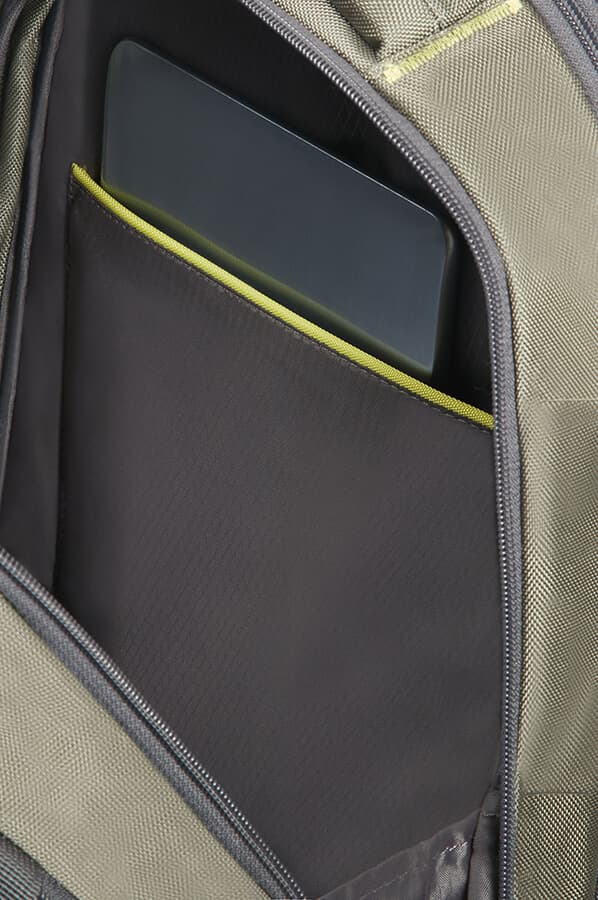 Рюкзак для ноутбука Samsonite 37N*002 4Mation Laptop Backpack M 16″ 37N-04002 04 Olive/Yellow - фото №2
