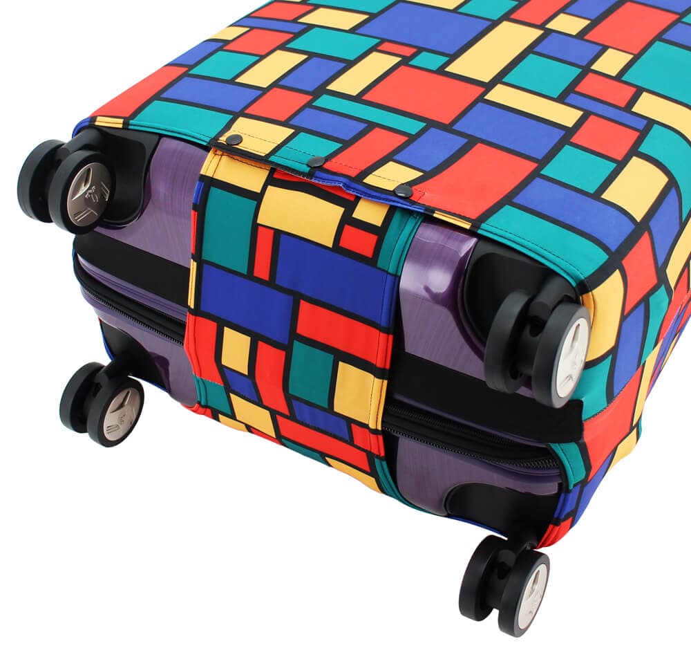 Чехол на маленький чемодан Eberhart EBH347-S Rectangles Suitcase Cover S