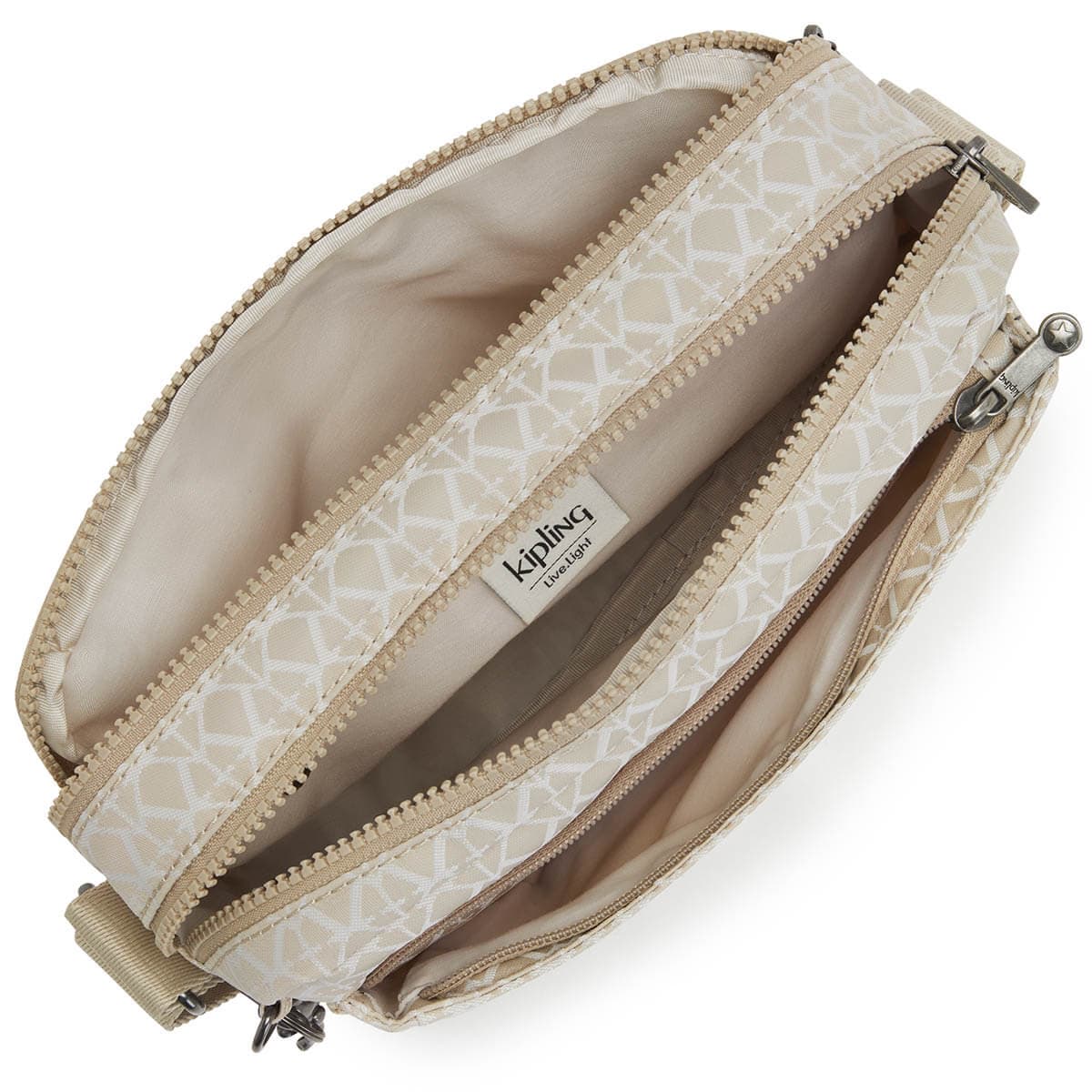 Женская сумка Kipling KI6847R63 Abanu M Versatile Medium Crossbody Signature Beige