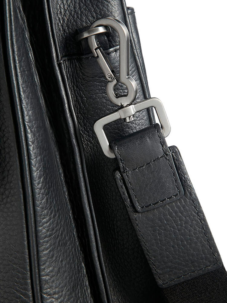 Кожаный портфель для ноутбука Samsonite 72D*004 Equinox Briefcase 15.6″ 72D-09004 09 Black - фото №4