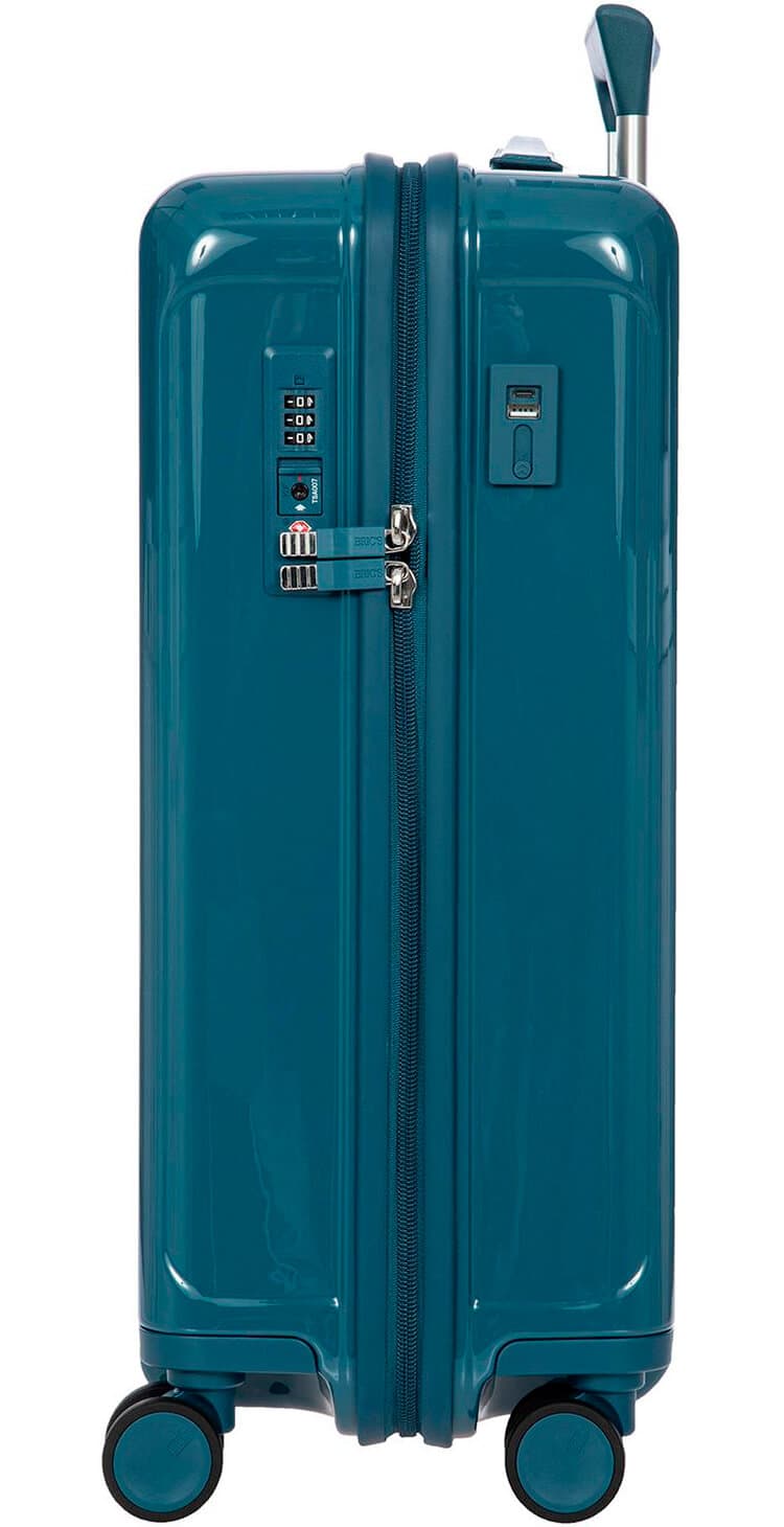 Чемодан с чехлом Bric's BNK08027 Positano 21″ Carry-on Spinner S 55 см USB
