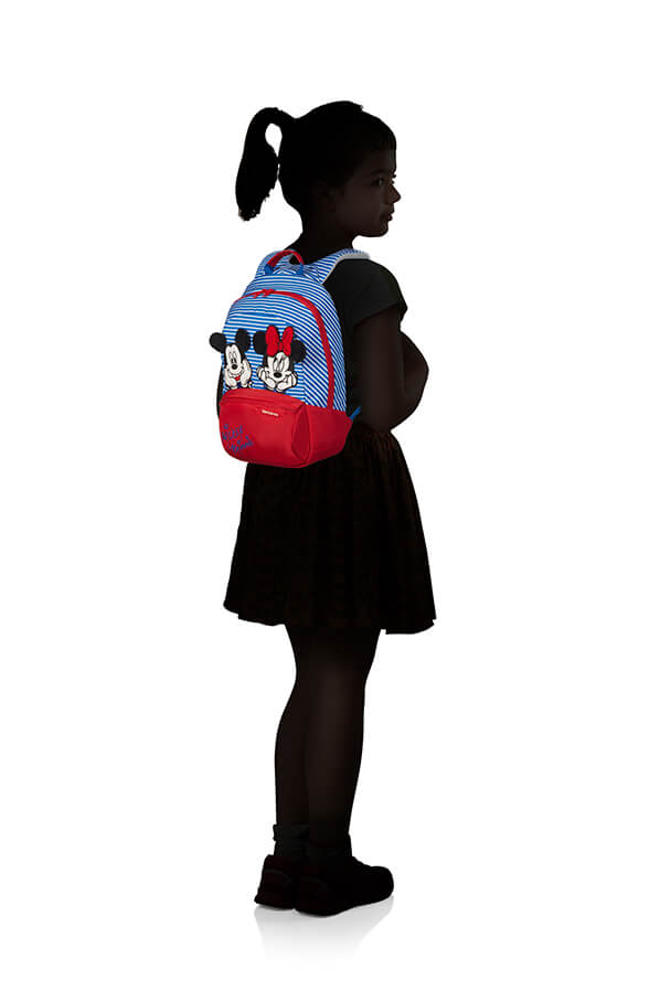 Детский рюкзак Samsonite 40C*025 Disney Ultimate 2.0 Backpack S+ Minnie/Mickey Stripes
